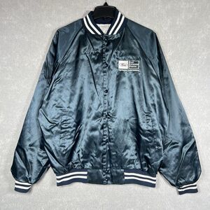 Vintage 1980's FORD Consumer Finance Satin Bomber Jacket Mens XL Nylon Made USA